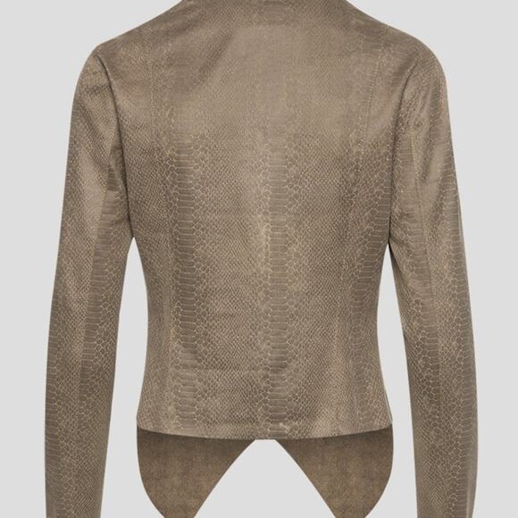 BLANK NYC Jacket Extra Small Fast Play Reptile Print NWT Faux Leather/Suede - Picture 14 of 15